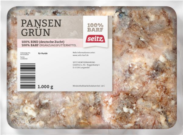 SEITZ_BARF_Pansen_gruen_1kg
