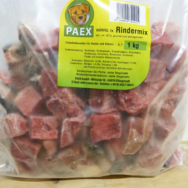 Würfel 1A – Rindermix 1000g