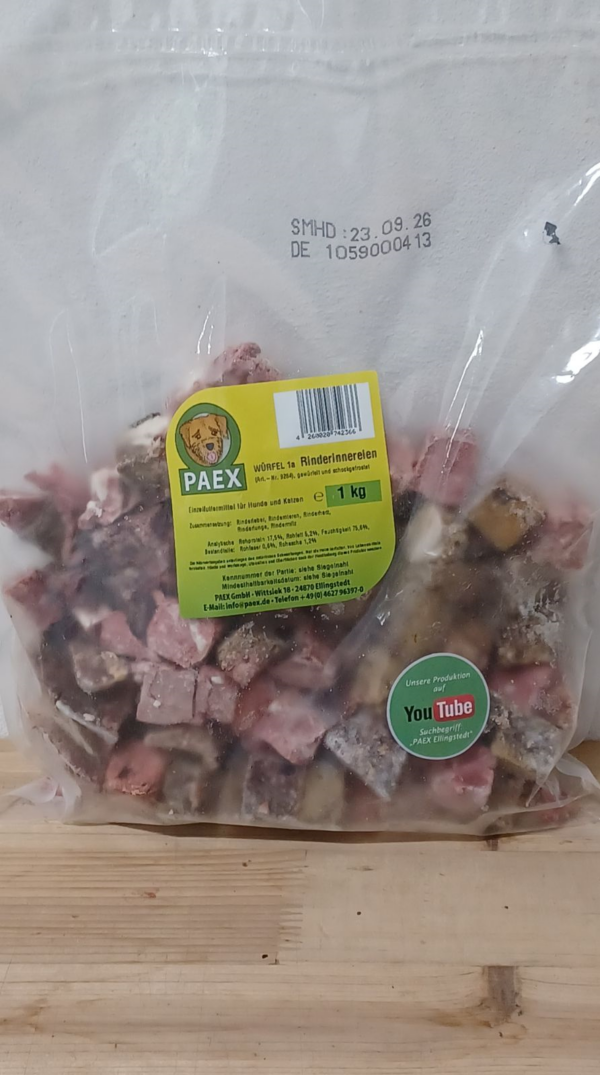 Würfel 1A Rinderinnereien 1000g